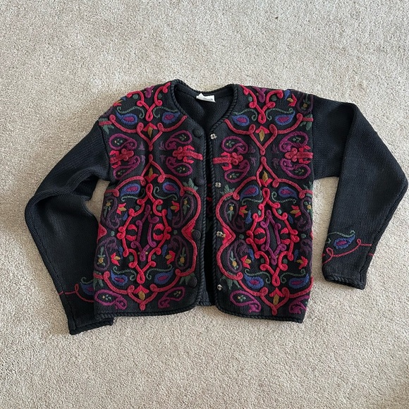 Vintage knitted cardigan - Picture 1 of 5